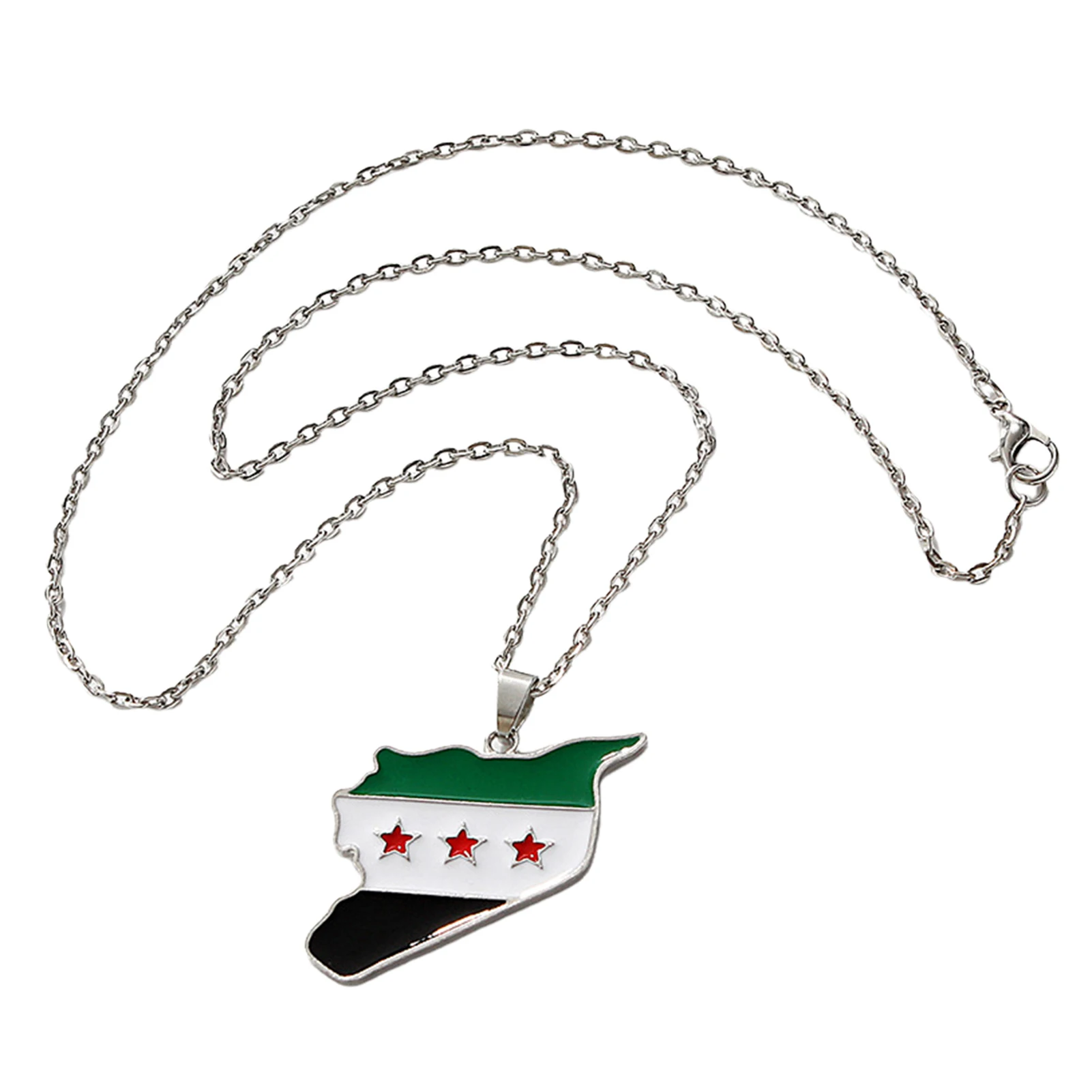 قلادات الموضة السورية سلسلة سلسلة الجمهورية العربية السورية لملابس الحفلات اليومية قلادة سيريا قلادة سوريا