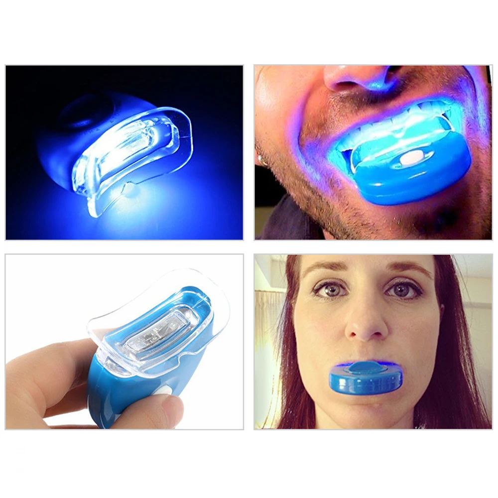 Instrumento de clareamento de dentes portáteis Mini Led Blue Light Instrumento de clareamento inteligente Clareamento dos dentes Ferramenta de saúde de beleza