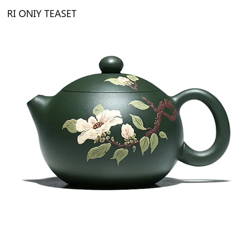 

170ml Yixing Purple Clay Teapot Handmade Flower Pattern Tea Pot Ball Hole Filter Beauty Tea Infuser Kettle Chinese Zisha Tea Set