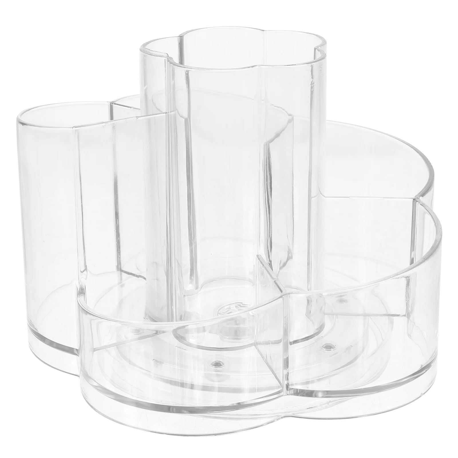 

Clear Rotating Multi grid Makeup Brush ganizer Storage Cup for Pens Cosmetics Jewelry Desktop Holder Box Container