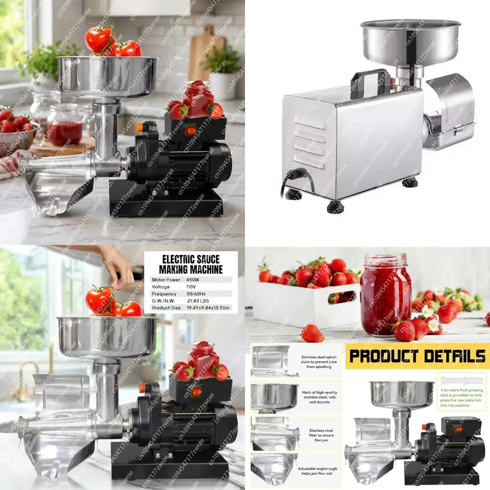 Tomato & Cherry Orange Fruit Sauce Maker with Engine for Fruit Processing Plant
