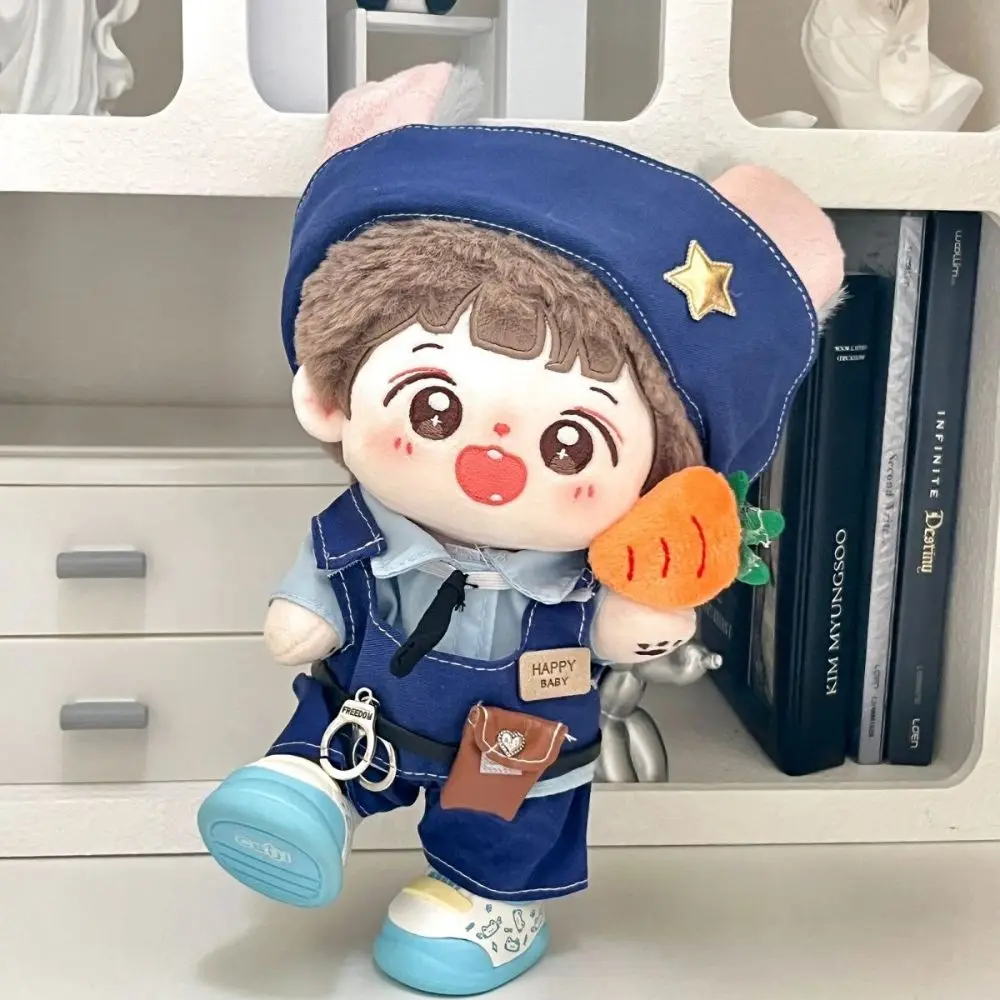 Rabbit Police 20CM Cotton Doll Clothes Carrot Casual Suit Stuffed Doll Plush Suit Boy Replacement Plush Toys Clothes