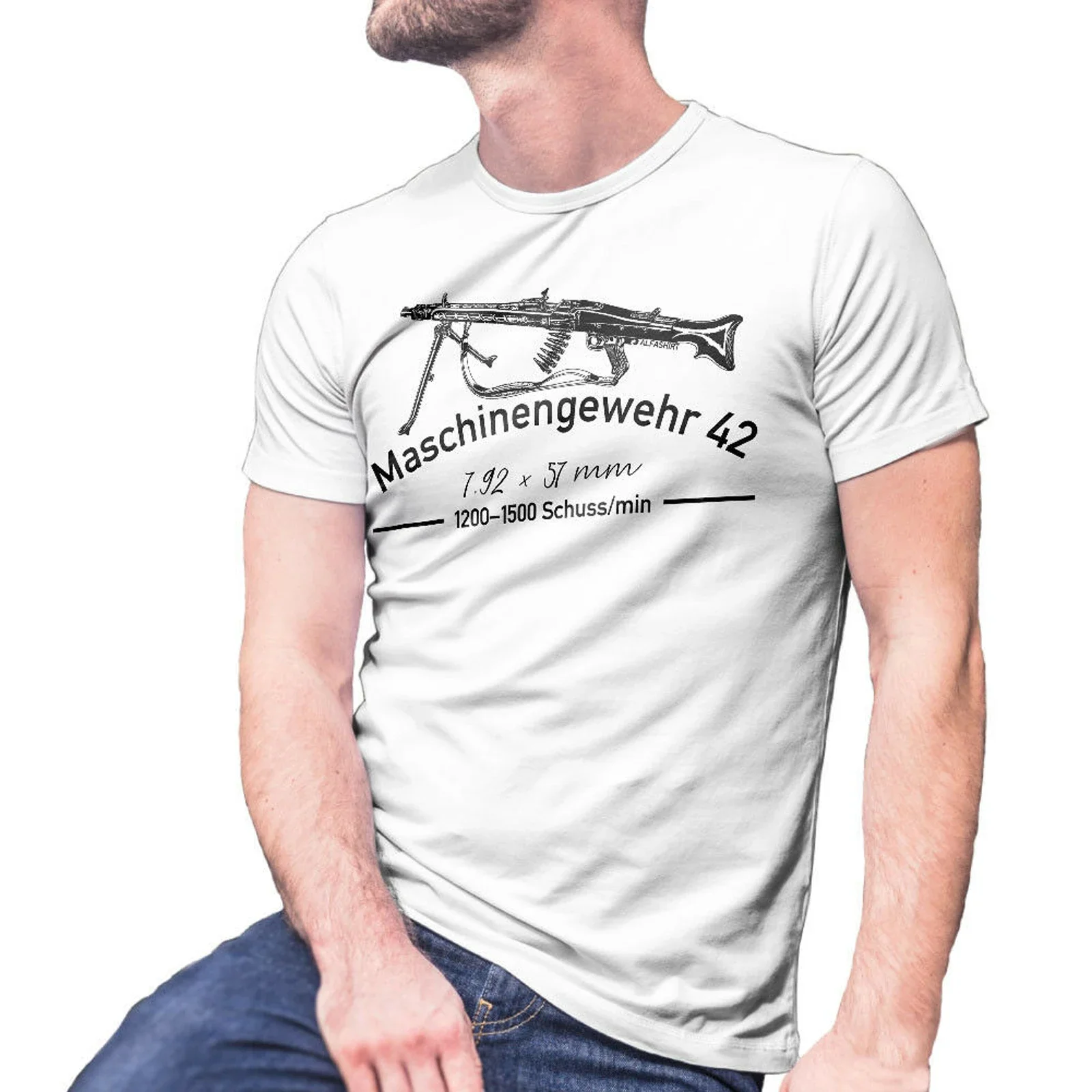 

Relentless Saw Wehrmacht MG 42 Machine Gun T-Shirt 100% Cotton O-Neck Summer Short Sleeve Casual Mens T-shirt Size S-3XL