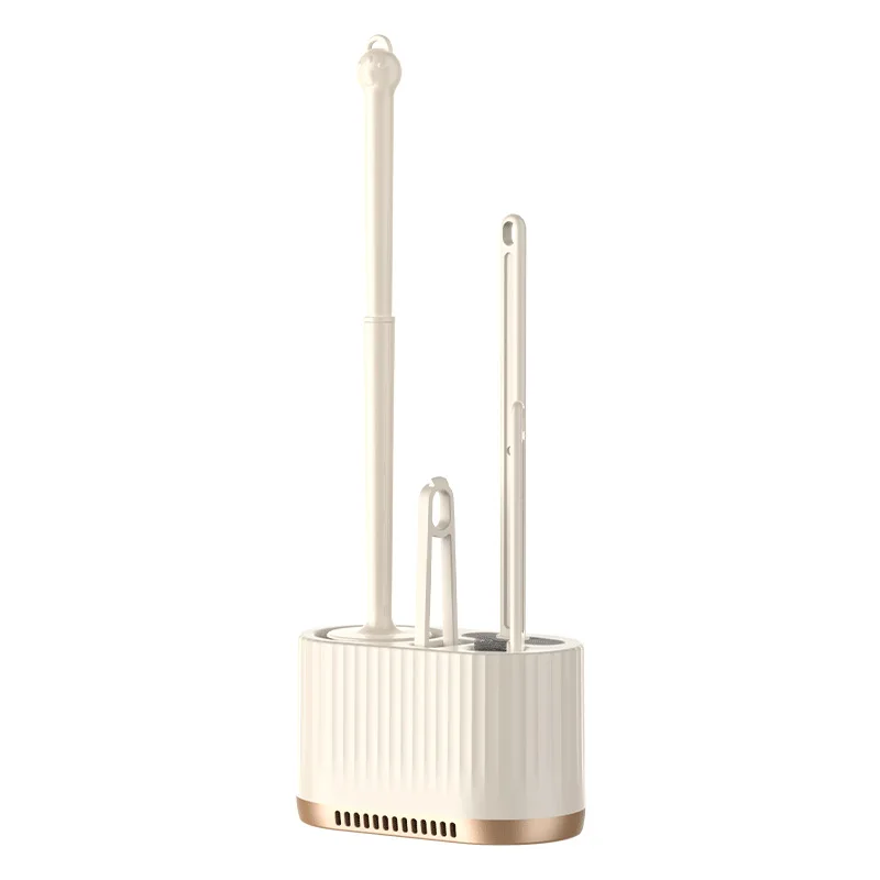 

Toilet Brush Household No Dead Ends, Wall-mounted Toilet Brush, Bathroom Cleaning and Toilet Cleaning Set Integrated