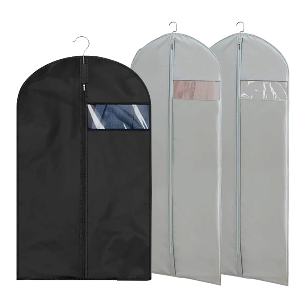 Wasserdichte Kleidung Staub Abdeckung Mantel Anzug Kleid Schutz Hängen Kleidersäcke Hause Closet Organizer Staubdicht Kleidung Abdeckungen – Detail 2