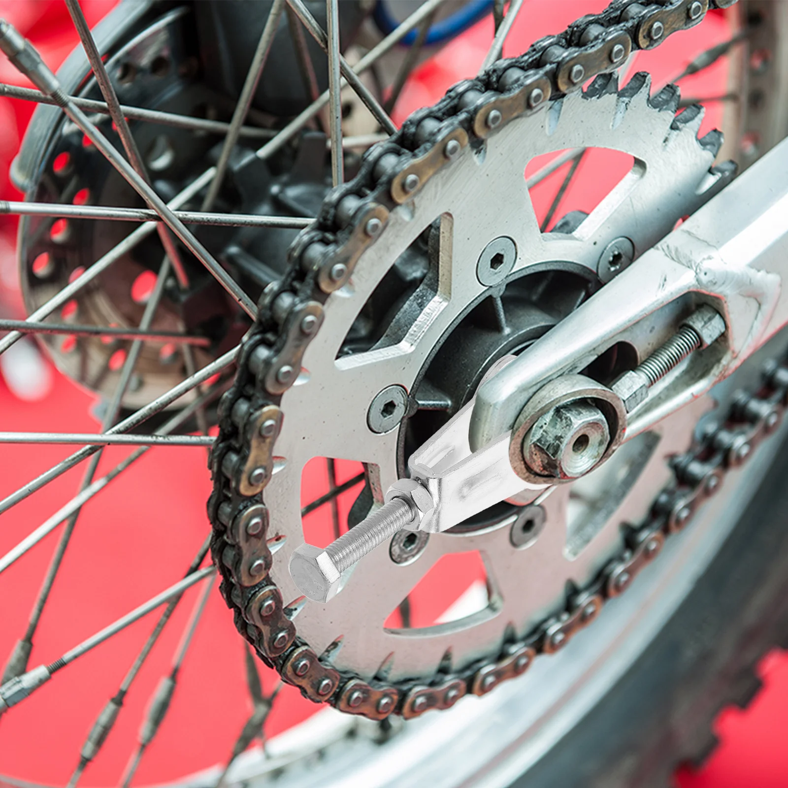 

Motorcycle Chain Tensioner For Ybr125 2005-2014 Rear Axle Adapter Fit Dirt Bike Atv Mini Bike Chain Adjuster Tool