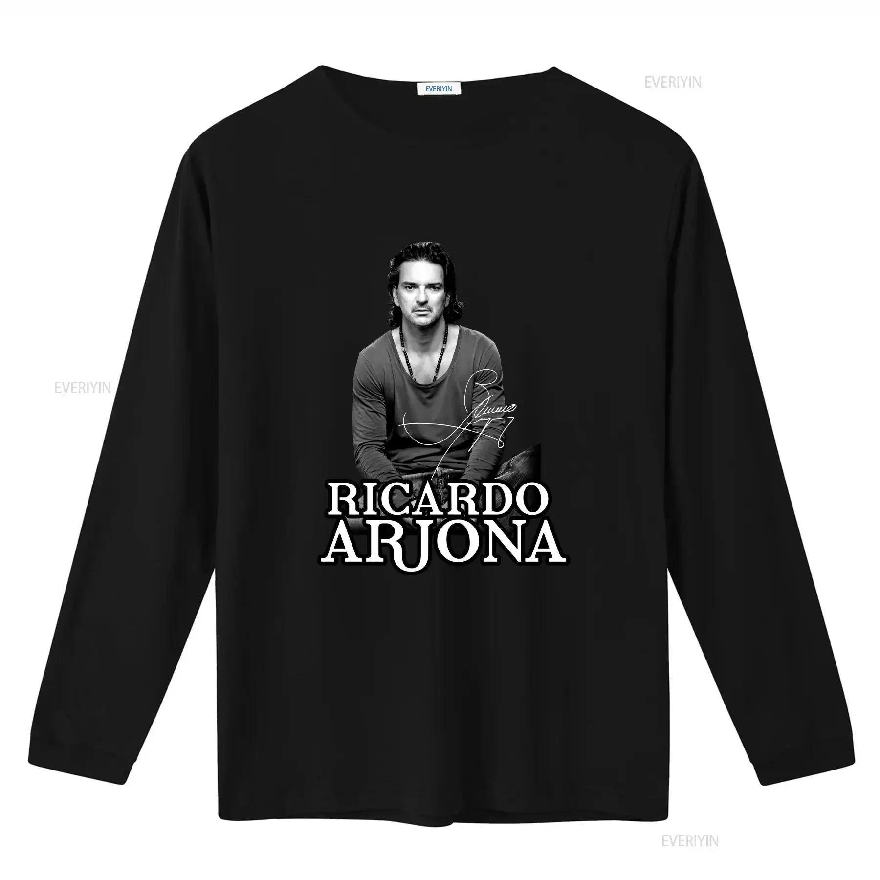 حار ريكاردو أرجونا المغني تي شيرت لمحبي S 4XL A261 خمر غسلها أنيق موضة امتدت مريحة الرسم تنوعا #3