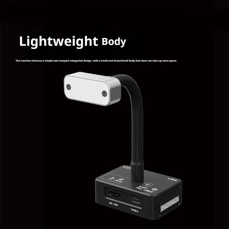 lampe-travail-d'inspection-652f-avec-led-blanche-bras-pliant-en-metal-base-bureau-lumiere-microscope-type-c