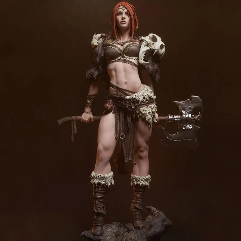 Королева варвара Amicia Warrior Queen фигурка 3D печатная модель самосборка DIY раскраски модели фигурки
