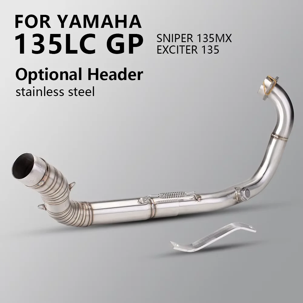 

Slip on For yamaha 135LC GP Sniper 135MX Exciter 135 Motorcycle Exhaust System Scooter Header Front Middle link Pipe