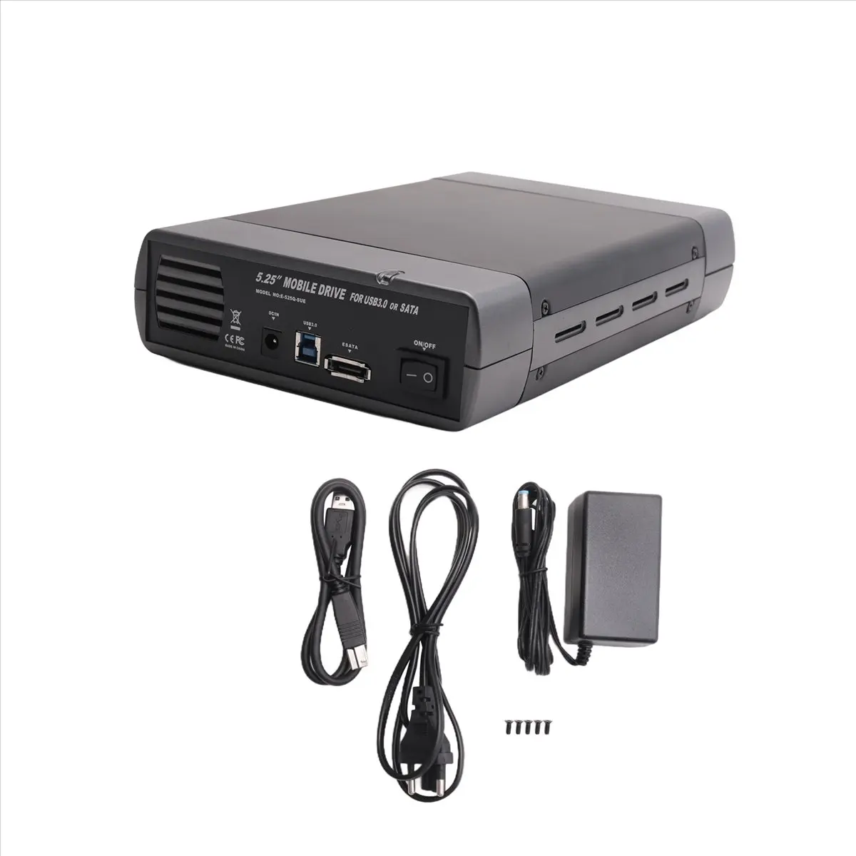 A99X USB 3.0 DVD CD Case External HDD Mobile Box for 3.5 inch SATA Enclosure ROM Burner EU Plug