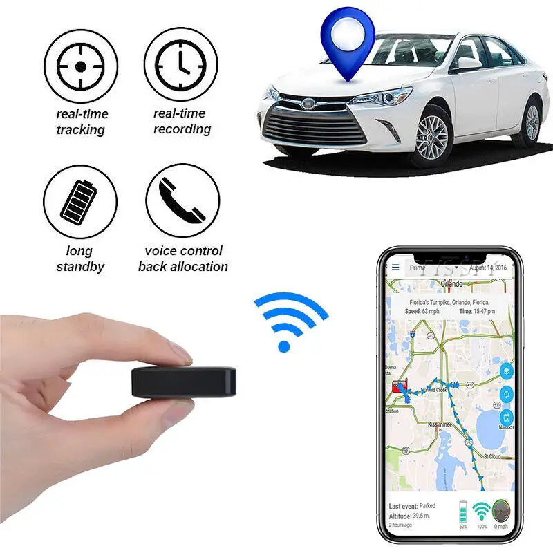 GF09 GPS Theo Dõi Từ Xa Nghe Mini Xe GPS Theo Dõi Thời Gian Thực Theo Dõi Thiết Bị Cũ Và Trẻ Em Chống Mất Thiết Bị Định Vị