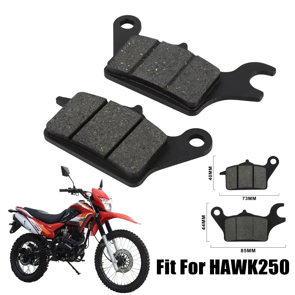 Front Rear Disc Rotor Brake Pads For HAWK250 Hawk 250 Enduro Motocross Off-Road Traveling Dirt Pit Bike Motorcycle Accessories
