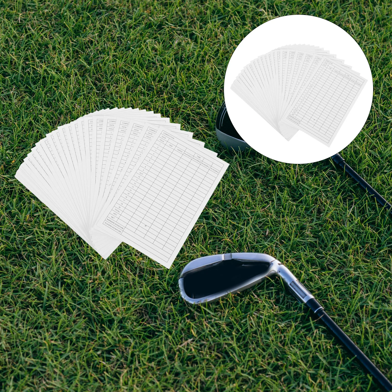 

Golf Scorecard Record Cards Golfs Scorecards Coated Paper Player Competition Accessory Sports Accessories