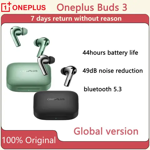 Original Oppo Oneplus Buds 3 Wireless Bluetooth Earphone LHDC 5.0 49dB Active Noise Canceling 44h Battery Life