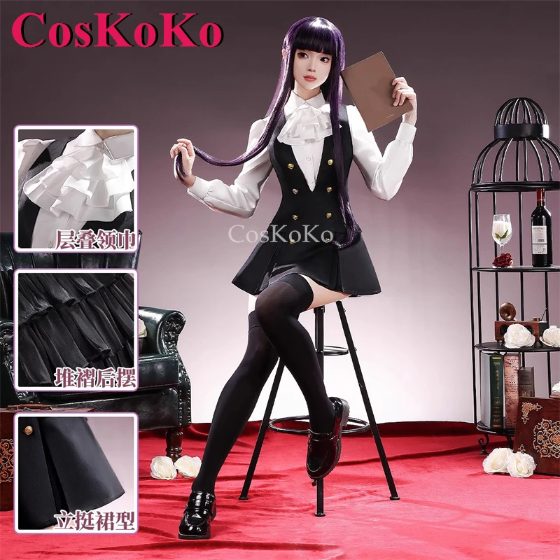 

CosKoKo Shirakiin Ririchiyo Cosplay Anime Inu x Boku SS Costume Daily School Uniforms Halloween Party Role Play Clothing S-L New