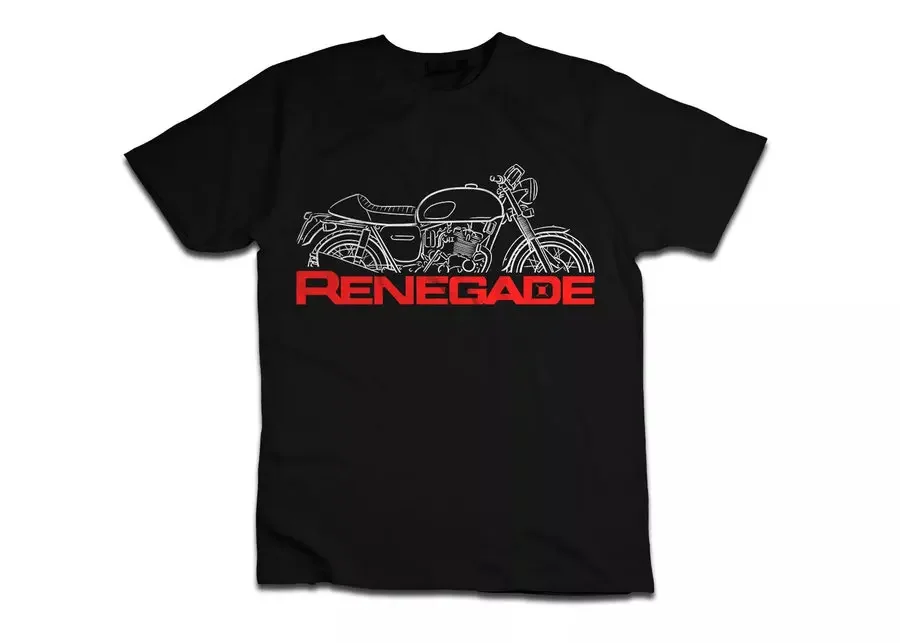 

755 UK TRI Motorcyle Motorcycles Renegade Tee T Shirt men Rider Top For Fans Racing Gift