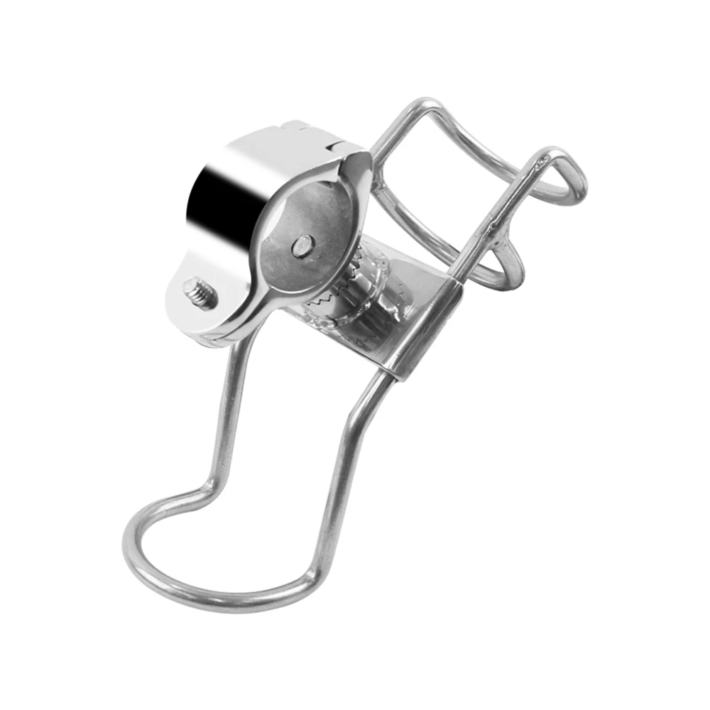 Boat Fishing Rod Holder Clamp-on Stainless Steel 25/32mm Rail Mount Pole Bracket Mount Boat On Rail Boat Accessories view 3