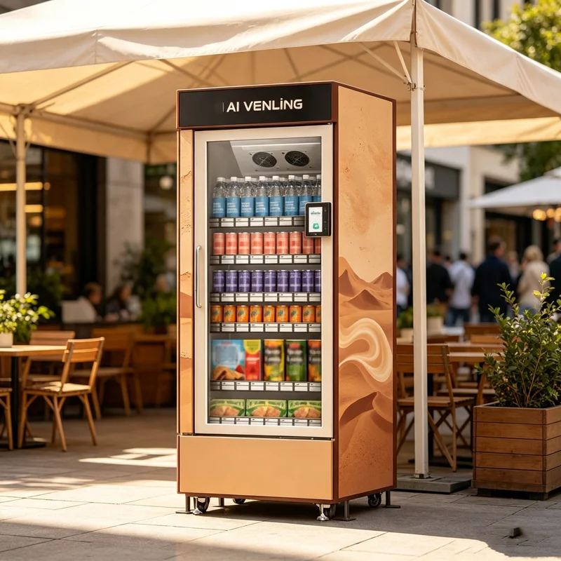 آلة بيع ذاتي بسعة 520 لتر مع ن - مراجعة Open Vending Machine وسعره