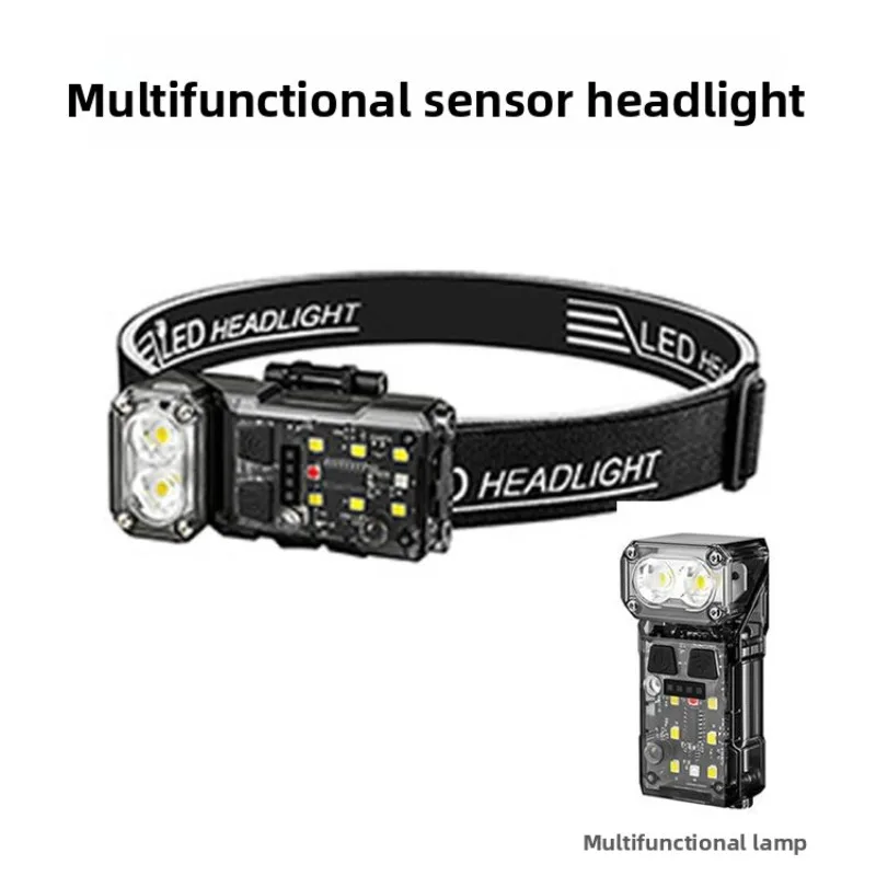 

Motion Sensor Hat Clip Light - Three-Light Source Super Bright High-Lumen, Magnetic Head-Mounted Work Lamp