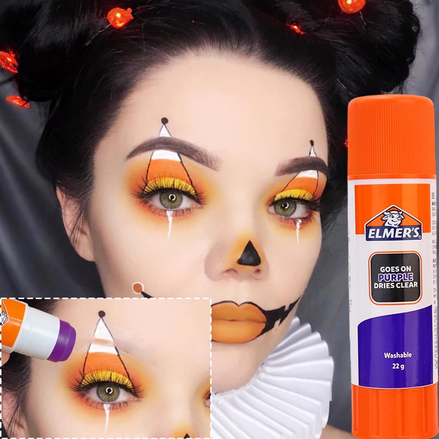 Pegamento para dar forma a las cejas morado que desaparece, pegamento que cambia de Color, lavable, adecuado para manualidades, bricolaje, Cosplay, moldeador de cejas