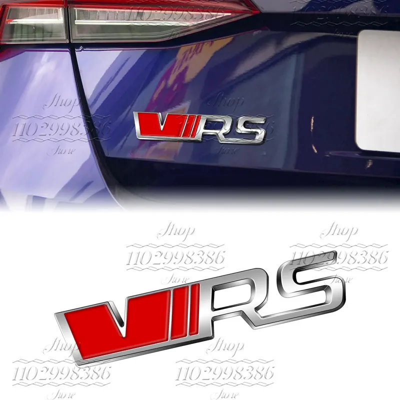 3D Metal VRS Car Grill Emblema, Tail Bumper Badge, Adesivo para Rapid, Octavia 2, 3, A5, RS, Kodiaq, Fabia Acessórios