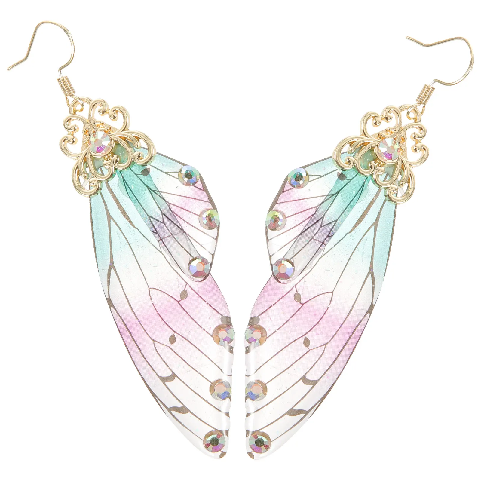 

Sterling Silver Butterfly Wing Dangle Fashion Jewelry Accessories Drop Dangle Earrings for Women Girls