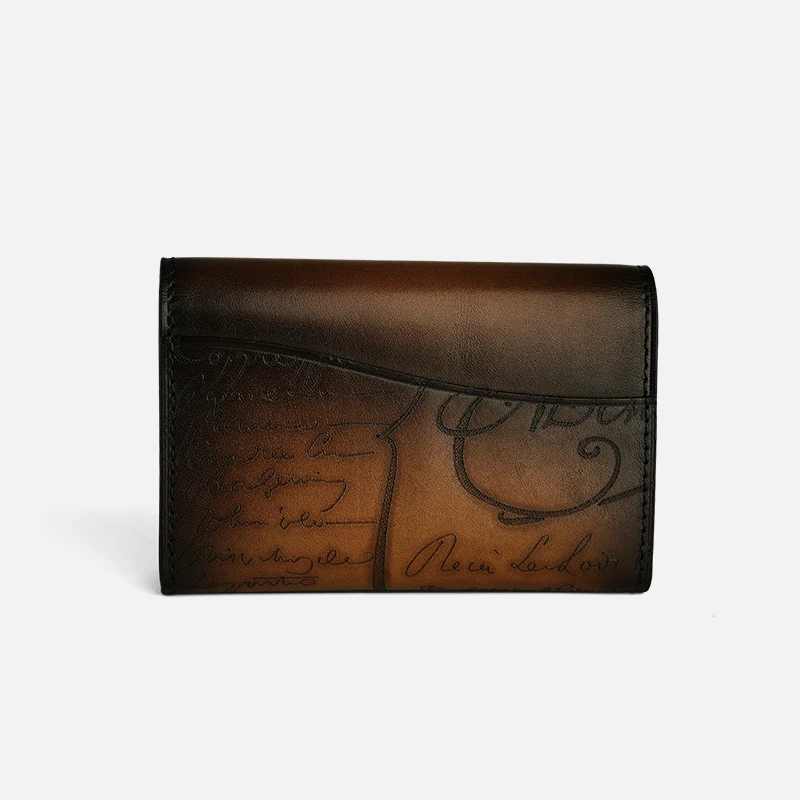 

DIMY 2026 new design card bag business card holder compact leather ultra-thin card bag simple top layer cattle pickup cover