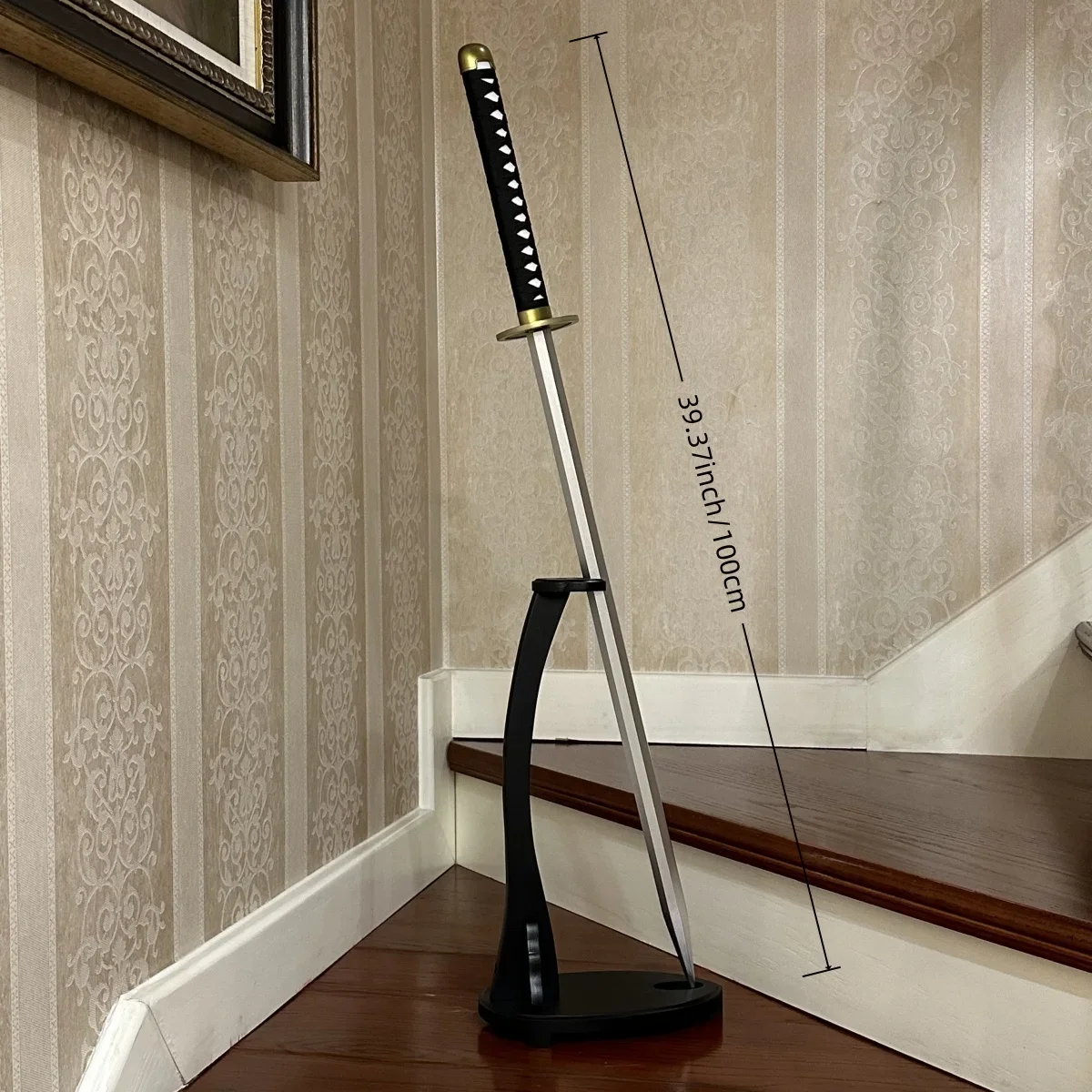 39,3-calowy miecz katana Chainsaw Man Hayakawa Aki, oryginalny nóż ninja, japoński miecz katana, rekwizyt do cosplayu, zabawka