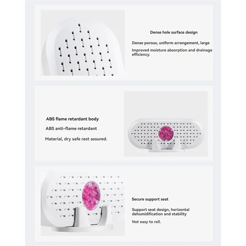 AB34-3Pcs Mini Dehumidifier For Home Dormitory Bedroom Closet Shoe Cabinet Silent Moisture Absorber