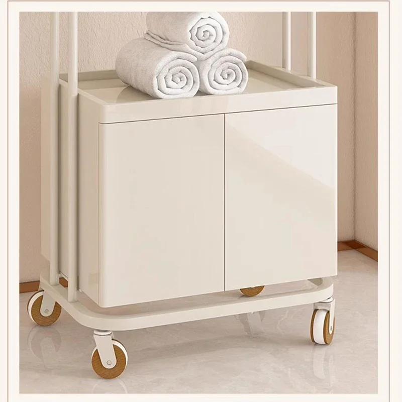 Beauty Salon Trolley Welding Auxiliary Trolleys for Lashista Aesthetic