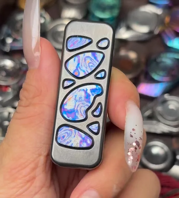 Used EDC Brain pain EDC snake 2.0 Zirconium alloy+Zircuti+PEEK Stress Relief Toy Pocket Toy Fidget Slider Decompression Toy