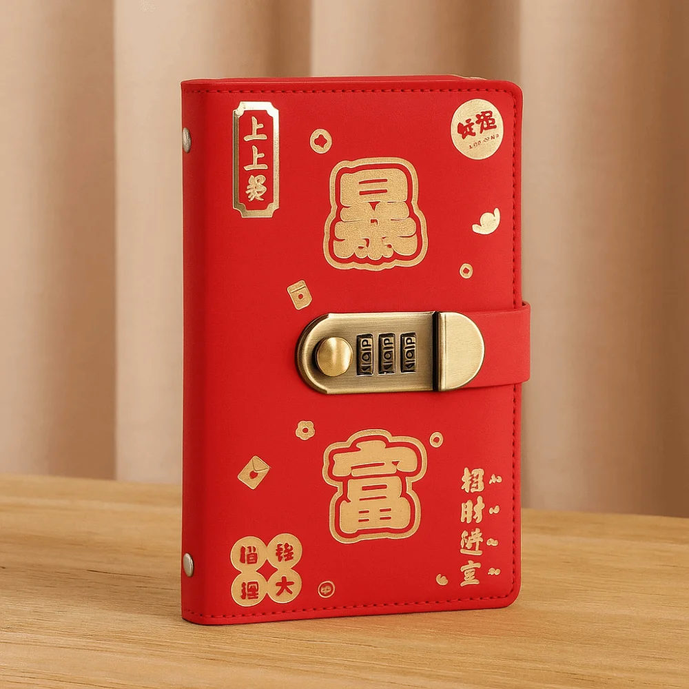 With Password Lock Saving Money Binder Handbook Wallet Storage Planner Organizer A6 Cash Envelopes Budget Binder with Lock