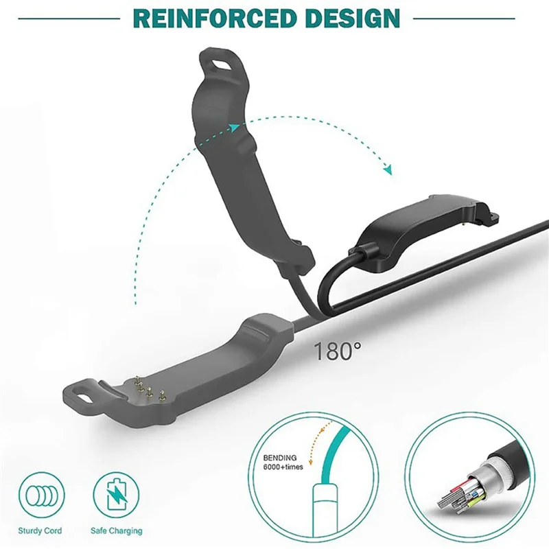 

Зарядное устройство для умных часов FUFU 2X для часов Polar Unite Fitness — USB-кабель для зарядки 3,3 фута 100 см — аксессуары для умных часов для фитнеса