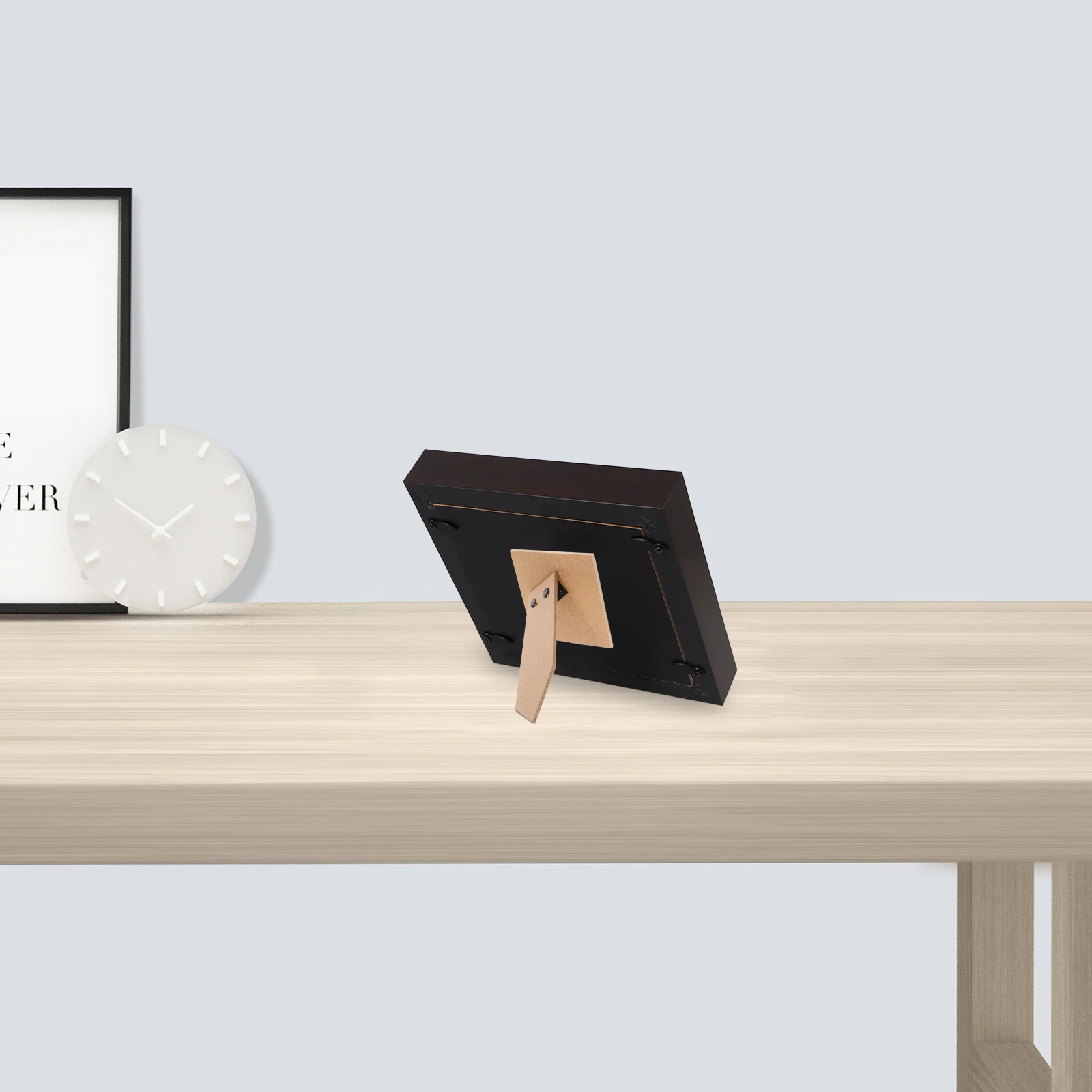 2 قطعة لوحة دعم الصورة ذاتية اللصق بني فاتح إطار خشبي قابل للطي دعم للوحات القماشية إطار صور ذاتي الصنع منضدية