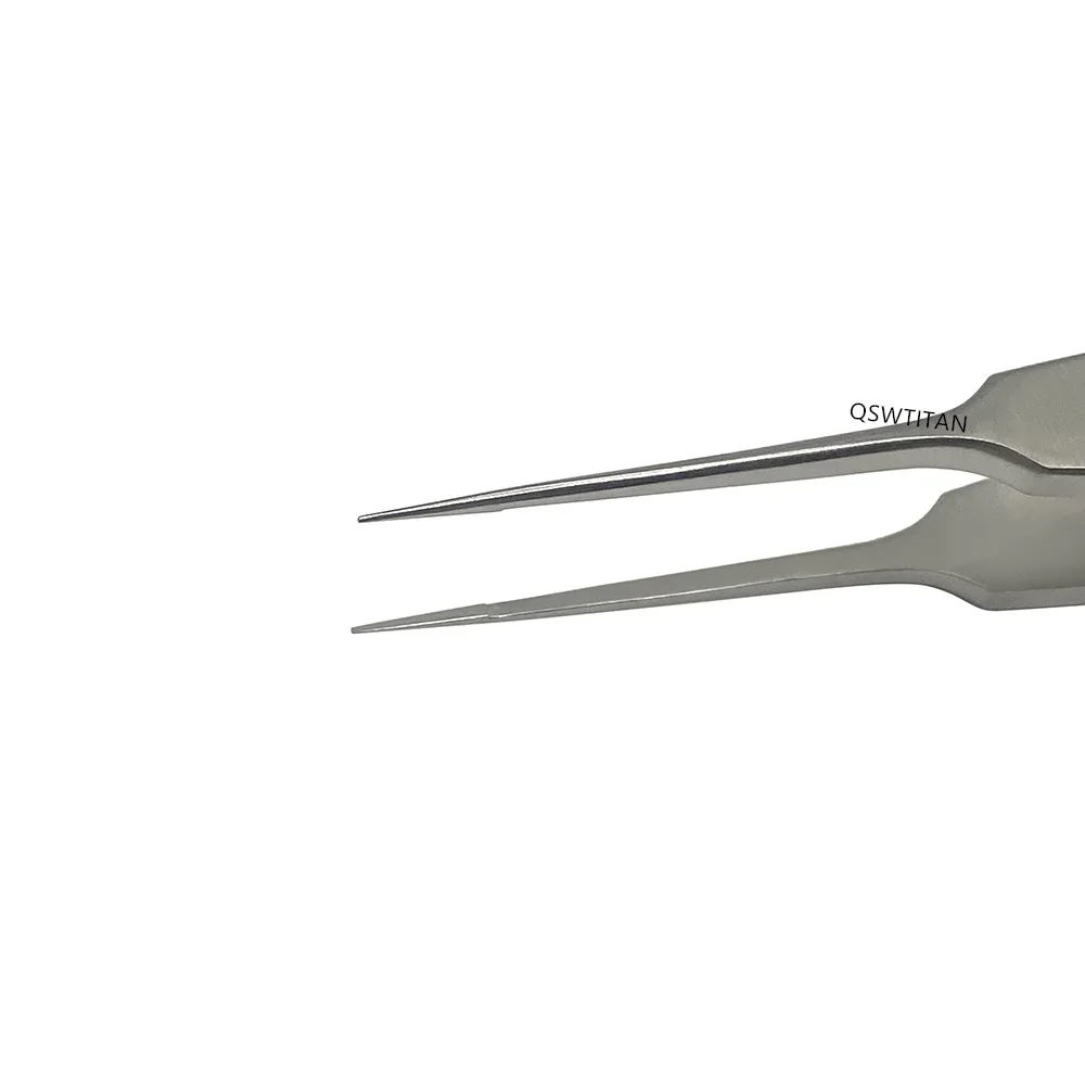 ODancing-Pince Micro Dentée Sans Dents, Micro Pincettes Droites, Instruments Chirurgicaux Microtee, 108mm