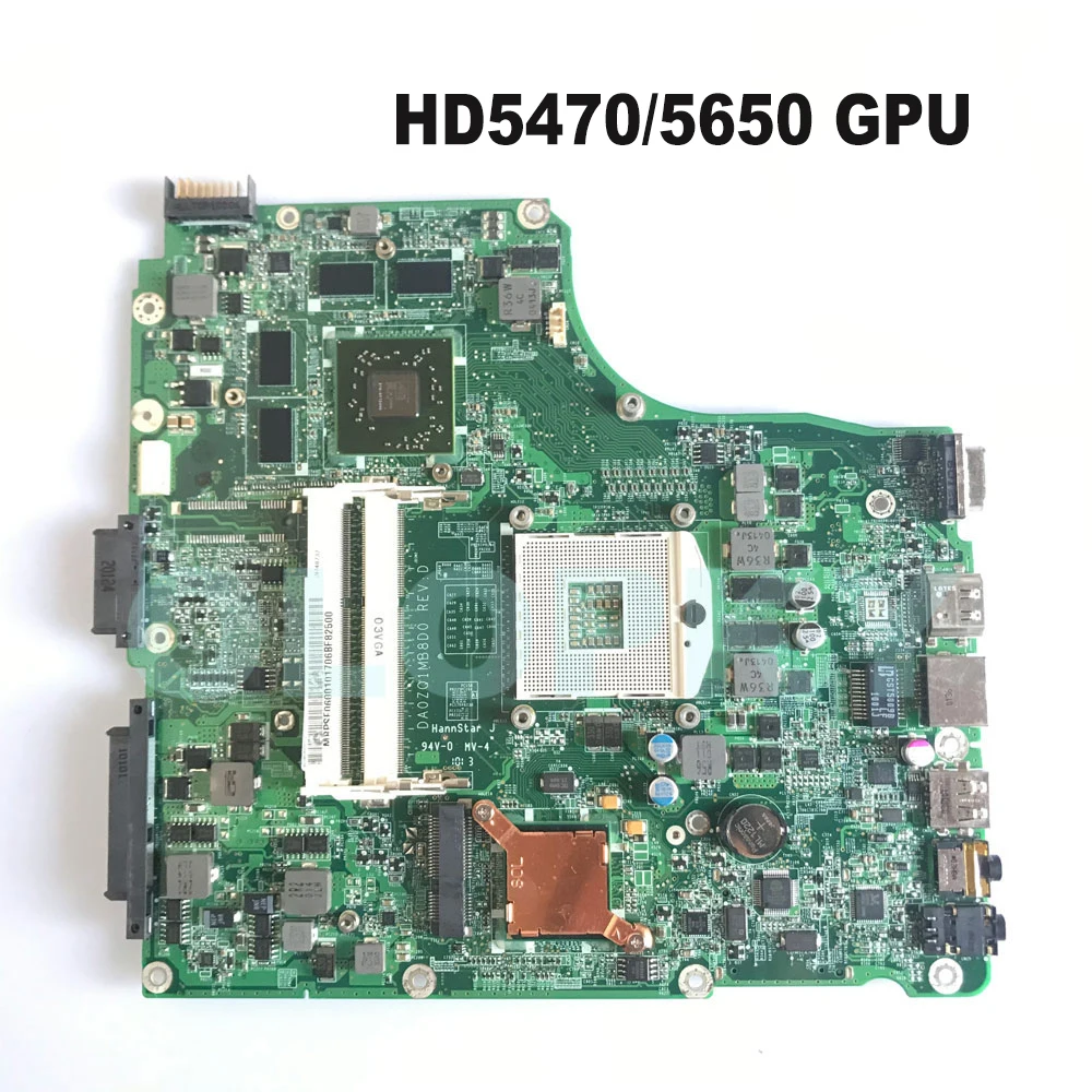 DA0ZQ1MB8D0 DA0ZQ1MB8F0 For Acer ASPIRE 4745 4745G 4820TG  Laptop Motherboard HD5470/5650 GPU DDR3 HM55 DDR3