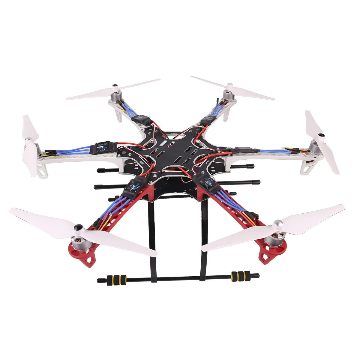 FPV F550 Hexa marco brazo HexaCopter PCB con tren de aterrizaje Protector de cardán placa de batería para Flamewheel F550 HJ550 Quadcopter