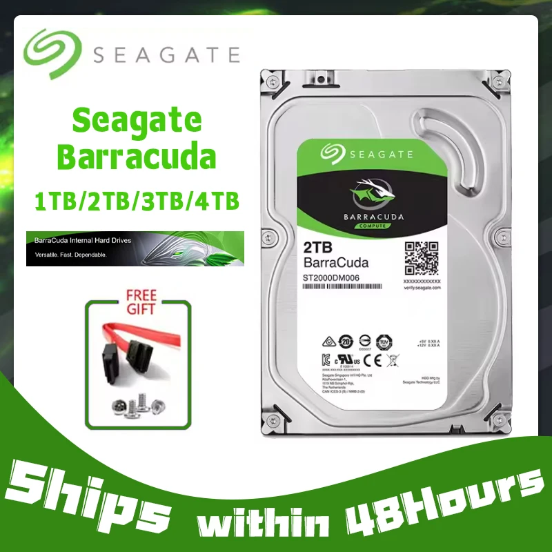 Seagate SATA 3 interface 1TB 2TB 3TB 4TB Brand Desktop PC 3.5