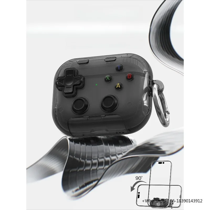 New Retro Game Console Earbud Cover Dustproof Protective Case With Stress Relief Buttons Stand For AirPods Pro 2 3 AirPods 4 5