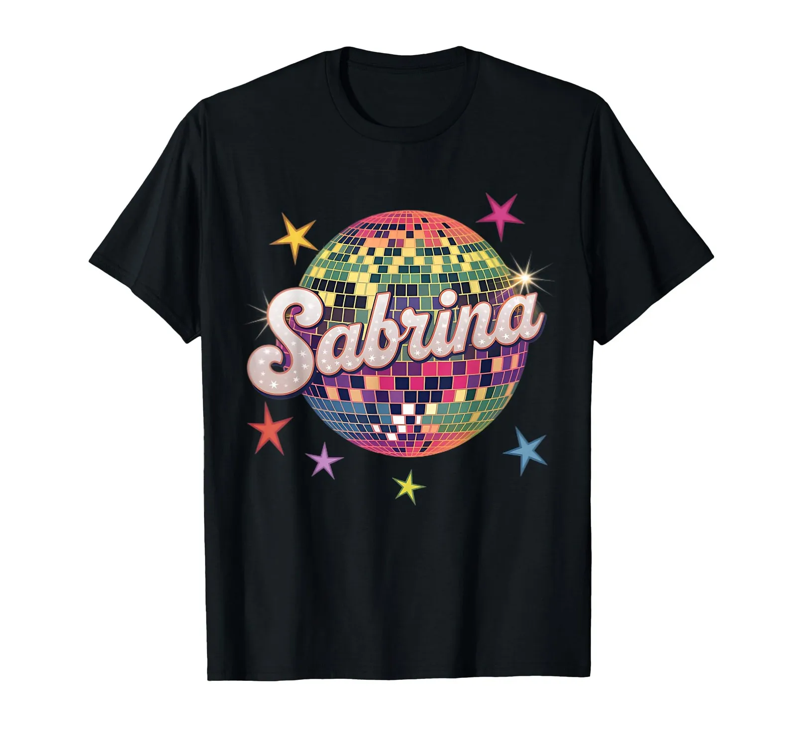 

Retro Heart T-Shirt with First Name Personalization for Girls