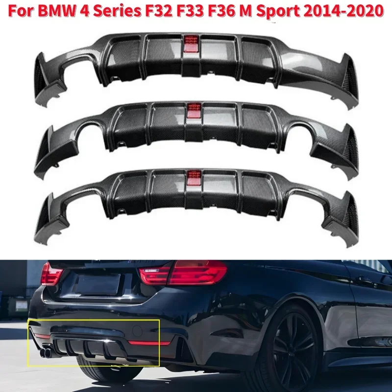 

For BMW 4 Series F32 F33 F36 M Sport 2014-2020 Auto Rear Spoiler ABS Rear Bumper Diffuser Bumpers Protector Car Accessories