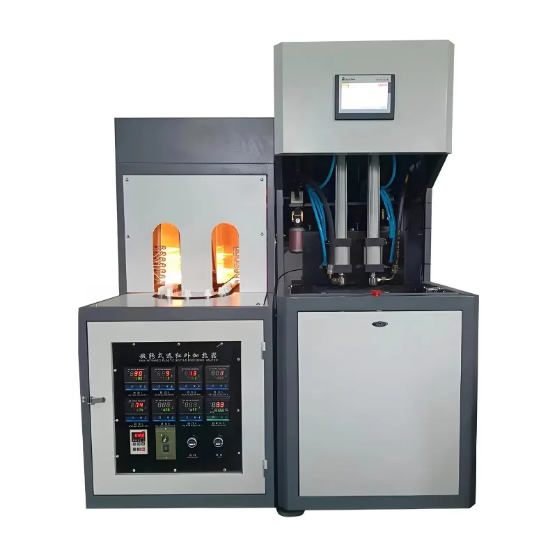 Fully Automatic Stretch Blow Molding Machine For Juice Beverage Bottle High Speed PET Preform Heating Manufacturing Plant