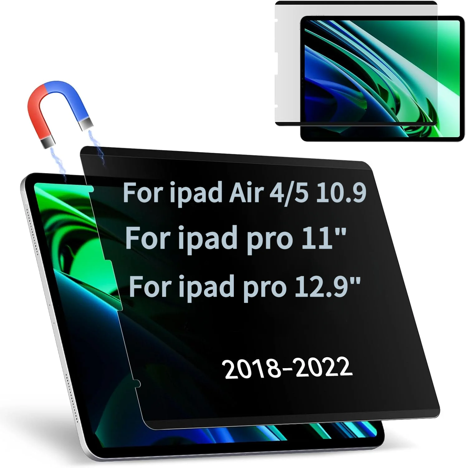 Magnetic Privacy Screen Protector For iPad Pro 11