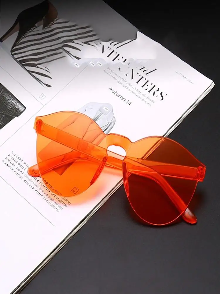 AliExpress Unisex Round Frame Sunglasses Fashionable UV280 Protection Stylish Sunglasses Black Shades Perfect for Daily and Photography