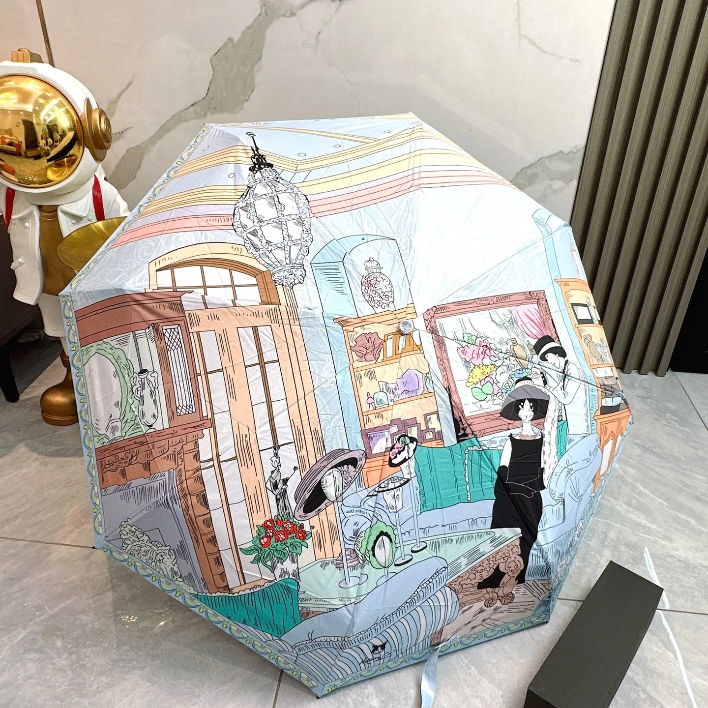 

Высококачественный зонт с ручкой в форме кошки, портативный дождевик, двойная защита от солнца и дождя для мужчин и женщин, высококачественная праздничная коробка