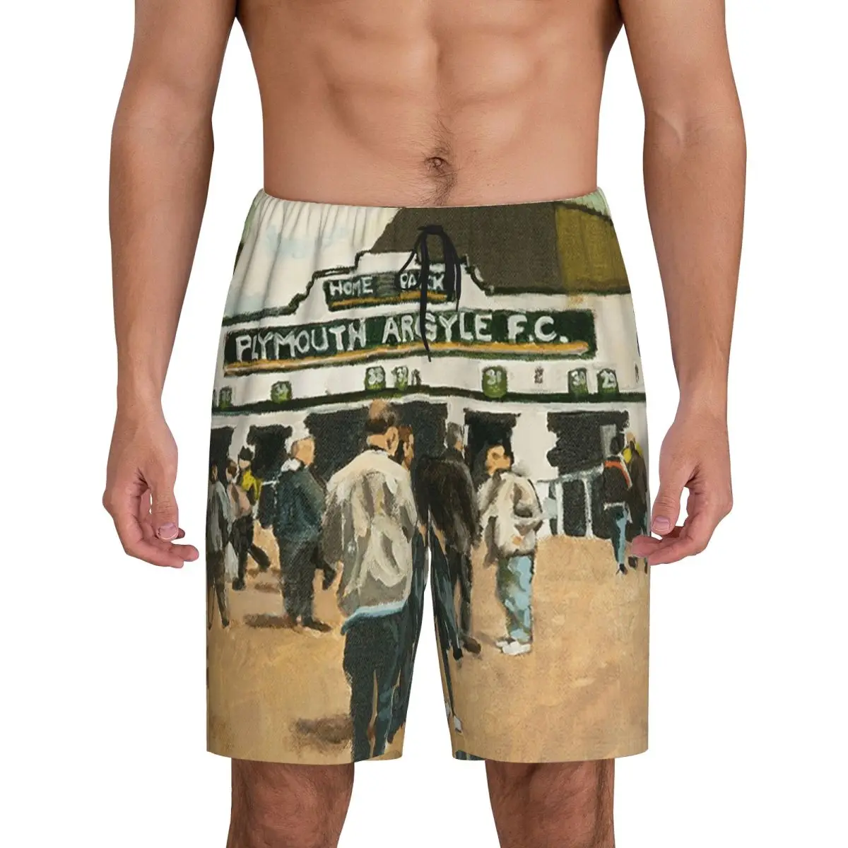 

Мужские короткие пижамные штаны Custom Plymouth Argyle для сна и отдыха