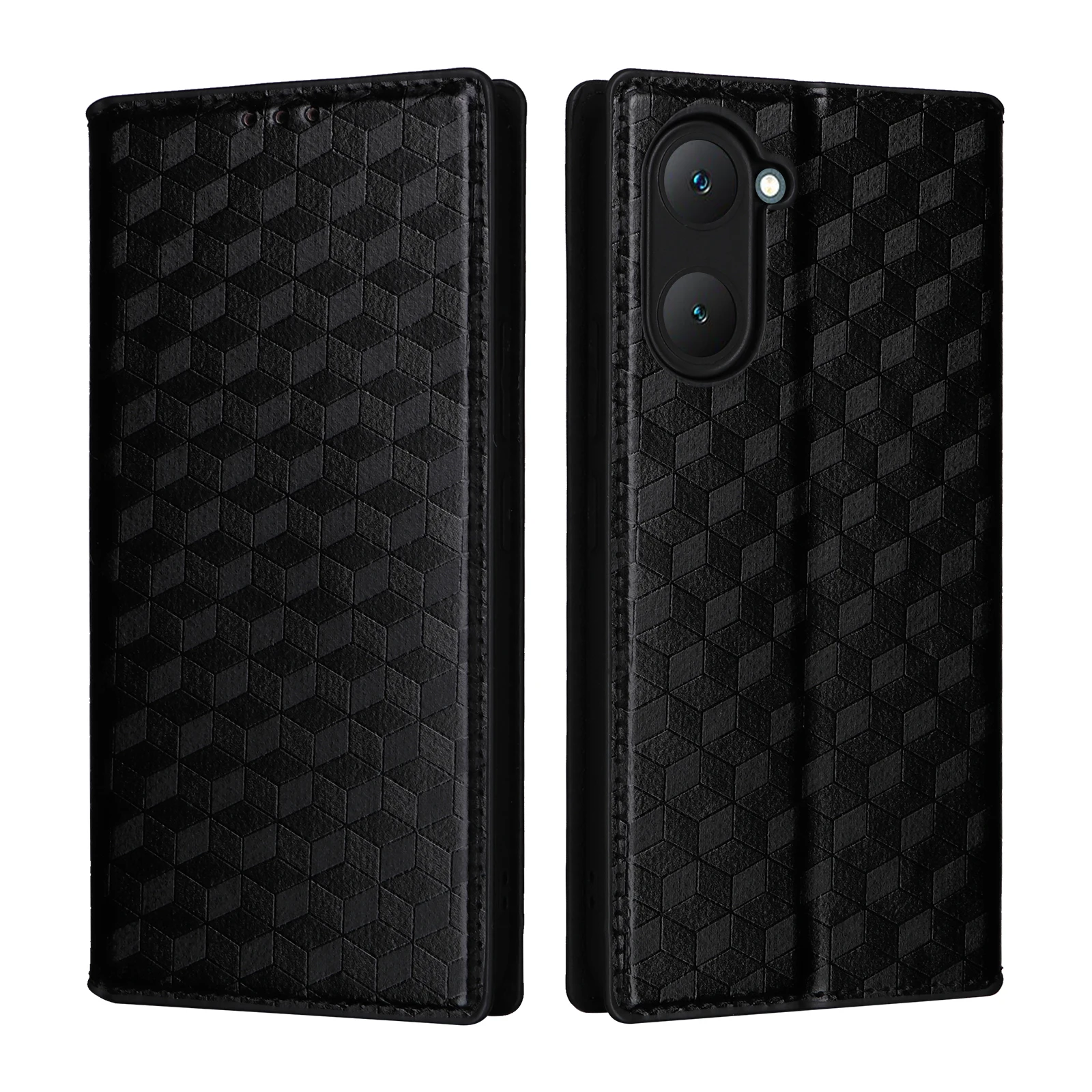 Flip Leather Cover For vivo Y35+ Y33t Y28 Y22 Y17s Y16 Y03 Y01 4G Magnetic Skin Three Dimensional Pattern Card Slot Wallet Case