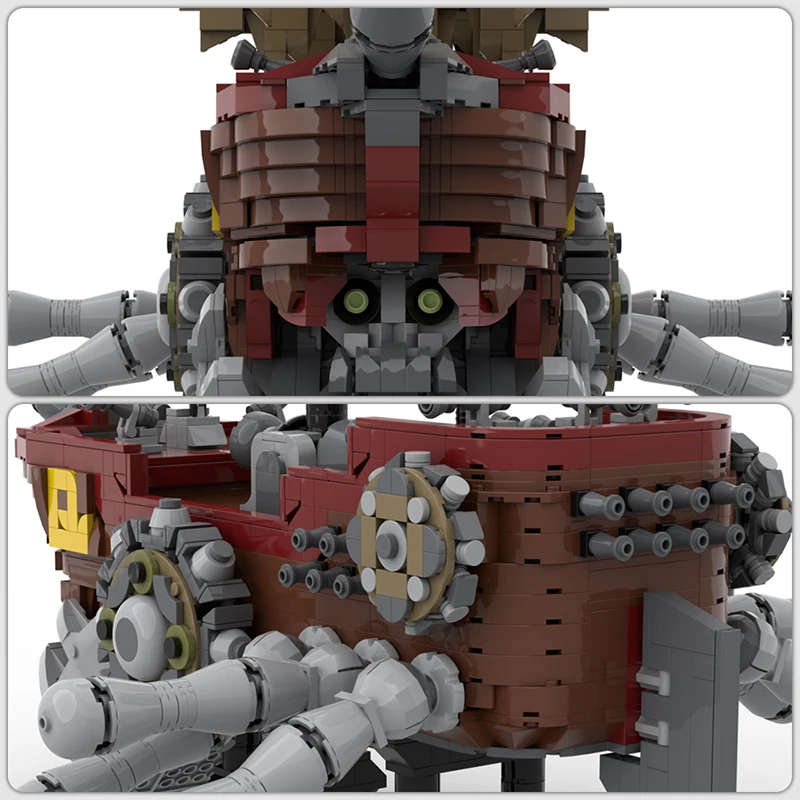 Bricklink Ideas Game MOC Kingdom Pirate Ship Gummi Heartless Ghost Boat Sets Building Blocks Kid Toys Christmas Gift - view 4