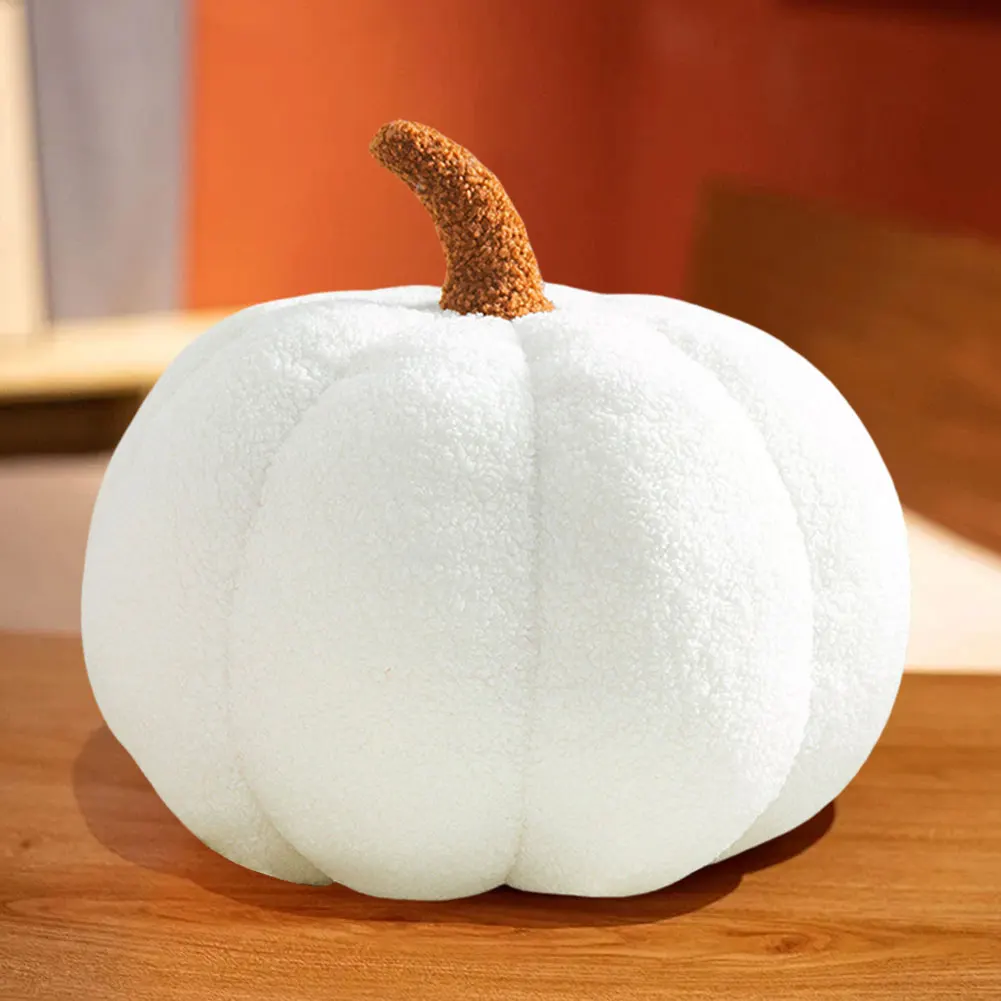 Halloween gesimuleerd pompoenkussen 3D pompoenvormig kussen Decoratief kussen voor Thanksgiving slaapkamer slaapbank decor